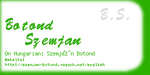 botond szemjan business card